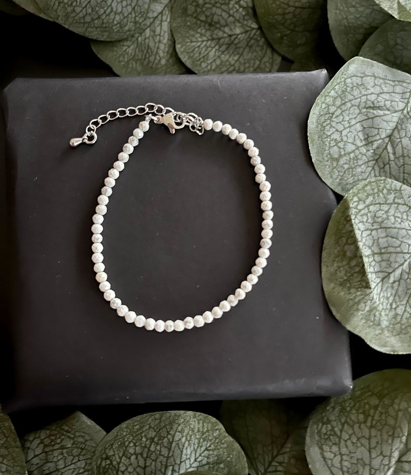 Howlith Armband mit Verschluss