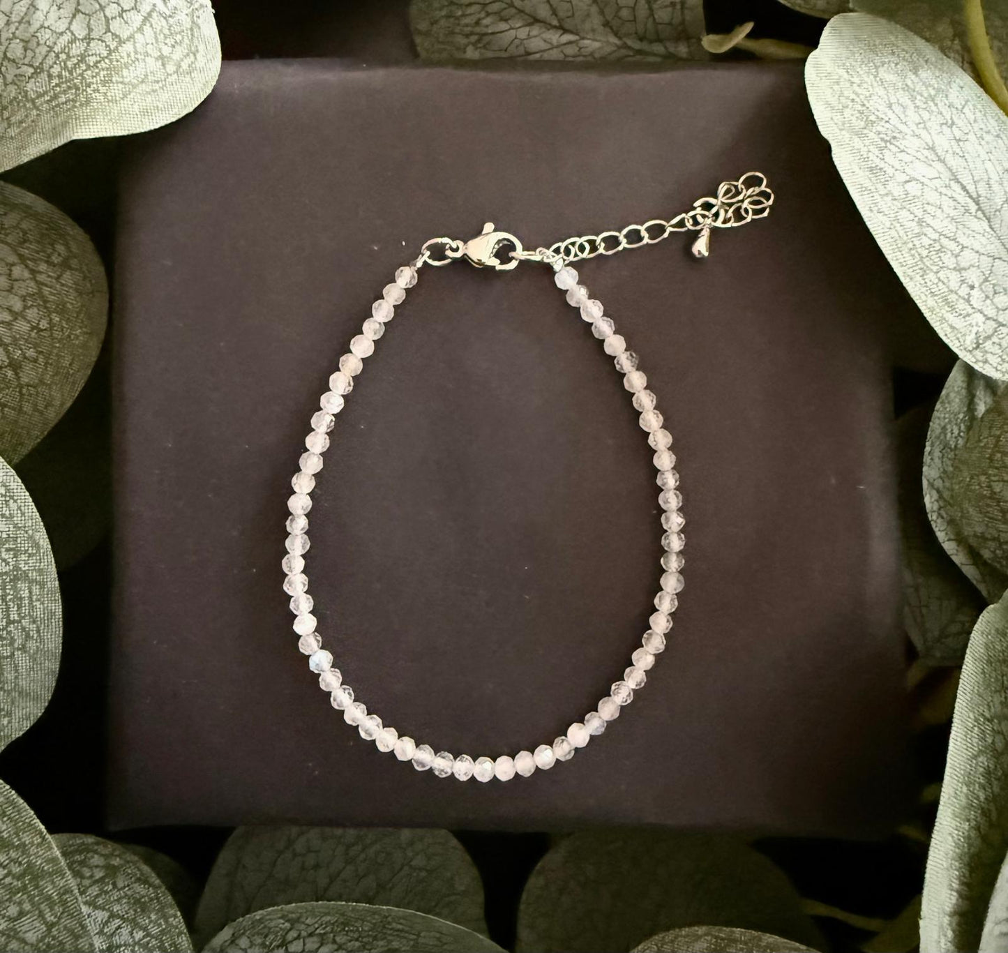 Labradorit mit Verschluss (Silber)