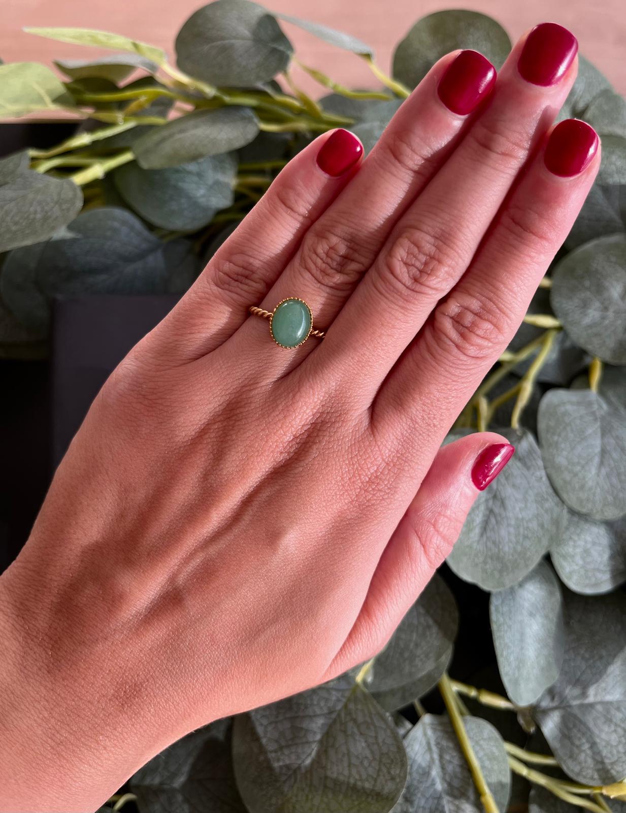 Aventurin Ring (Größenverstellbar)