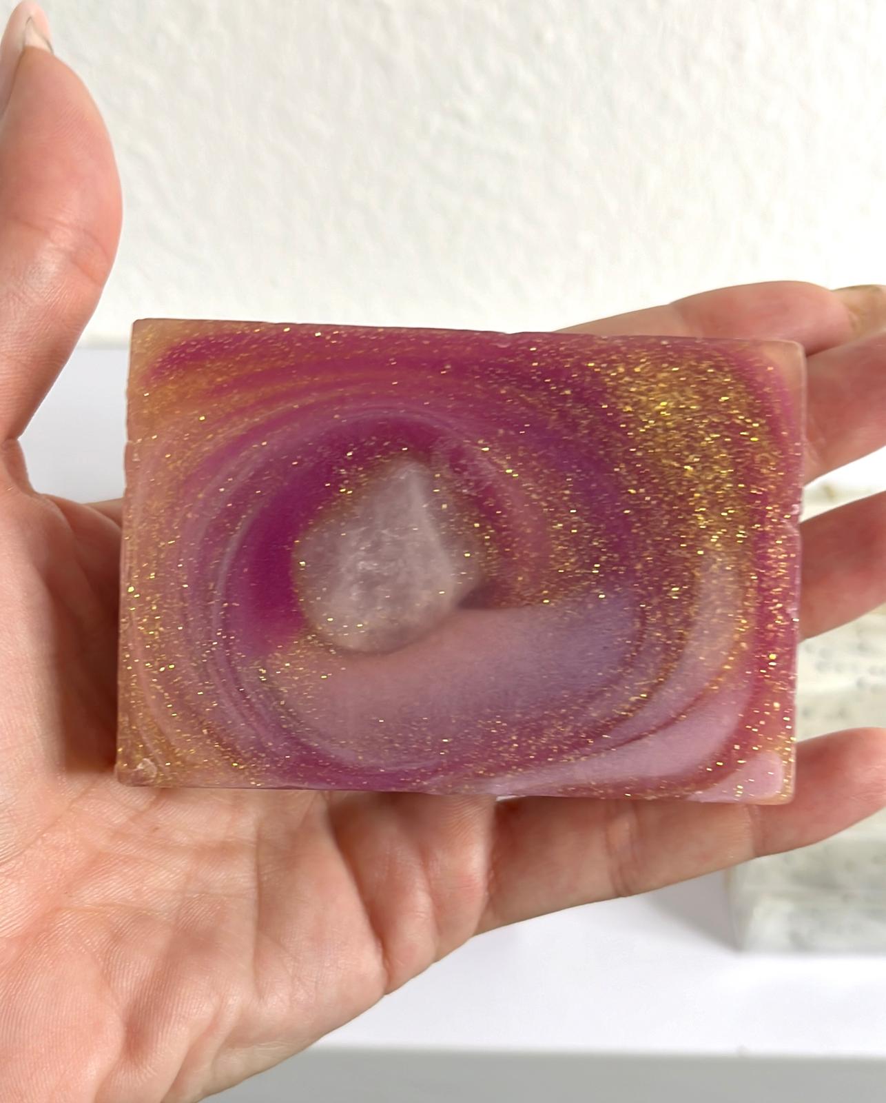 Rosenquarz Crystal Soap